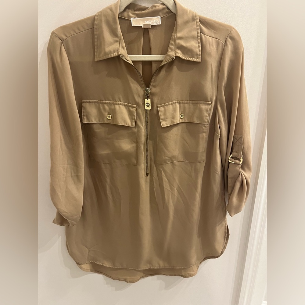 MK- Women's Tan Blouse